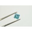 Blue Princess Diamond Certified 1.01 Carat SI2