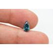 1.01 Carat Pear Shape Diamond Fancy Blue Color I1 Clarity Loose Enhanced Real 9.01X5.46 MM For Wedding Ring