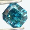 Radiant Cut Diamond Fancy Blue Loose 1.01 Carat SI1
