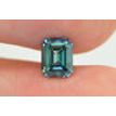 Emerald Cut Diamond Fancy Blue Color 1.01 Carat VS2