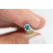 Loose Diamond 0.55 Carat Round Cut Fancy Green Color Enhanced SI1 Certified 5.11X5.06 MM For Engagement Ring