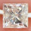 Princess Shape Natural Diamond Loose F/SI3 0.90 Carat