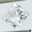 Loose Princess Shaped Real Diamond 0.96 Carat F/SI1 5.37X5.14 MM