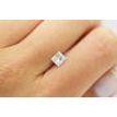 Princess Shape Diamond Loose 0.90 Carat F/SI2 Certified Natural Enhanced Real