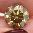 Loose Brown Diamond Round Shaped Fancy Color 1.01 Carat SI2 Certified Natural