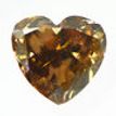 Heart Diamond Natural Fancy Brown 0.97 Carat SI1