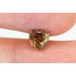 Heart Diamond Fancy Brown Color 0.98 Carat VS2