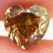 Heart Diamond Fancy Brown Color 0.98 Carat VS2