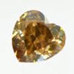 Heart Diamond Fancy Brown Color 0.98 Carat VS2