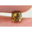 Cushion Cut Diamond Fancy Brownish Green Color 1.01 Carat VVS1