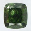 Cushion Diamond Fancy Green Color 0.56 Carat VS1 IGI Certificate