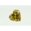Heart Diamond Fancy Brownish Yellow Color 1 Carat SI1