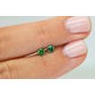 Round Diamond Pair Green Color VS1/2 0.44 TCW