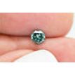 Round Shape Fancy Green Diamond 0.41 Carat VS1 4.90 MM