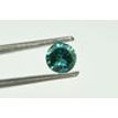 Green Diamond Loose Round Shape 0.44 Carat VS2