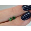 Round Cut Diamond Pair Fancy Green VVS2 0.46 TCW