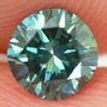 Fancy Green Round Shaped Natural Diamond 0.45 VS1 Certified 4.85X4.75 MM