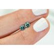 Round Cut Diamond Pair Green Color 1/2 Carat VS1 4.10MM