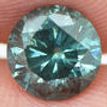 1.51 Carat Fancy Green Color Round Shape Loose Real Diamond I1 Certified Enhanced 7.24 MM For Wedding Ring