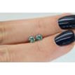 Round Diamond Pair Fancy Green  VS1 0.50 TCW