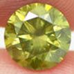 Round Diamond Fancy Green Color 2.14 Carat SI1