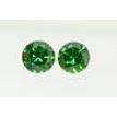 Round Shape Diamond Pair Fancy Green VVS2 0.52 TCW