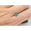 Princess Shape Diamond Fancy Turquoise Color I1 Loose One Carat Enhanced Real