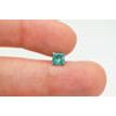 Princess Shape Diamond Fancy Turquoise Color I1 Loose One Carat Enhanced Real