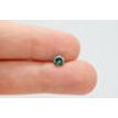 Loose Round Shape Diamond Fancy Green 0.59 Carat Enhanced VS2 Certified For Ring