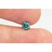 Loose Diamond 0.55 Carat Round Cut Fancy Green Color Enhanced SI1 Certified 5.11X5.06 MM For Engagement Ring