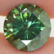 Round Shape Diamond Fancy Green Color2.07 Carat VS2