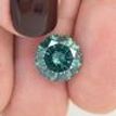 Loose Fancy Green Round Diamond 0.67 Carat SI1