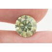 Round Cut Diamond Fancy Green 2.01 Carat SI1