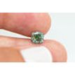 Cushion Cut Diamond Fancy Green Color 1.33 Carat SI2 