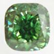 Cushion Shape Diamond Fancy Green Color SI1 IGI Certified 1.13 Carat