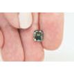 Cushion Diamond Fancy Deep Green Color 1.46 Carat 