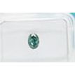 Oval Shape Diamond Fancy Greenish Blue Color 0.52 Carat SI2 IGI Certificate