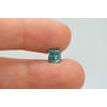 Loose Fancy Greenish Blue Princess Diamond 1.72 Carat SI1