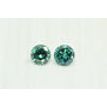 Loose Matching Pair Fancy Green Round Shape Real Diamonds 0.72 Carat VS2/SI1 4.40mm