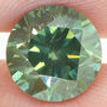 Round Cut Diamond Fancy Green 2.61 Carat VS2