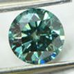 Loose Round Shape Fancy Green Diamond 0.72 Carat SI1