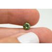 Loose Round Cut Fancy Green Diamond 0.73 Carat I1 Certified 5.51X5.48 MM