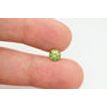 Round Shape Diamond Loose Greenish Yellow 0.72 Carat SI2 Enhanced For Wedding