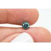 Loose Diamond Round Shape Fancy Green Color 0.76 Carat Enhanced SI3 For  Ring
