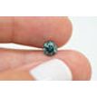 Loose Diamond Round Shape Fancy Green Color 0.76 Carat Enhanced SI3 For  Ring