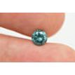 Loose Green Diamond Round Cut Fancy Color 0.64 Carat SI1 Enhanced 5.37X5.44 MM