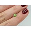 Round Shape Diamond Loose Greenish Yellow 0.72 Carat SI2 Enhanced For Wedding