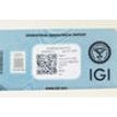 Cushion Shaped Diamond Fancy Green Blue Color 0.56 Carat SI1 IGI Certificate