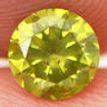 Round Diamond Fancy Olive Green SI1 0.72 Carat