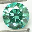 Loose Fancy Green Round Diamond 0.71 Carat VS2